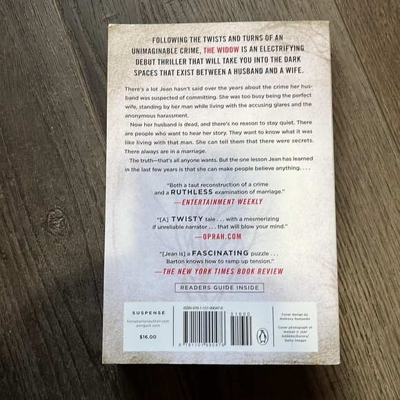 Books- 4 for $20. The Widow by Fiona Barton - Picture 2 of 3